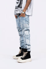 MIXED EMOTION ‘Sea’ Monogram Denim