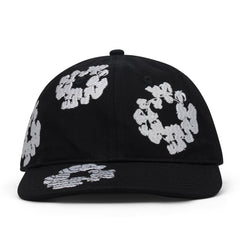 Denim Tears Black Cotton Wreath Fitted Cap