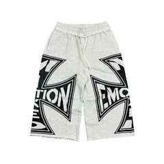 MIXED EMOTION Grey “Classic” 3/4 Shorts