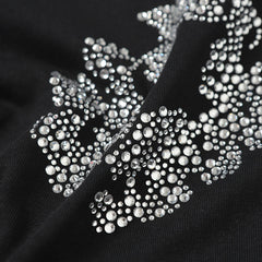 Denim Tears Black Grey Floral Ring Print Crew Neck T-Shirt & Drawstring Shorts
