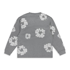 Denim Tears Grey Cotton Wreath LS T-Shirt