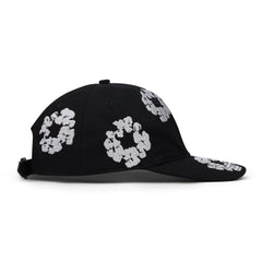 Denim Tears Black Cotton Wreath Fitted Cap