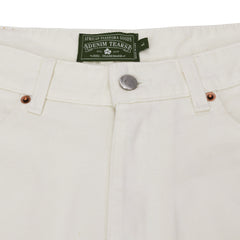Denim Tears White Cotton Wreath Denim Shorts