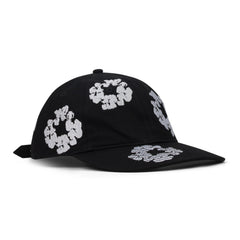 Denim Tears Black Cotton Wreath Fitted Cap