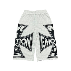 MIXED EMOTION Grey “Classic” 3/4 Shorts