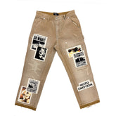 MIXED EMOTION “Newspaper” Carpenter Pants