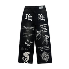 MIXED EMOTION Black “Canvas” Denim