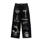 MIXED EMOTION Black “Canvas” Denim