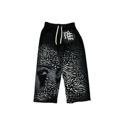 MIXED EMOTION Black ‘Striped’ Sweatpants