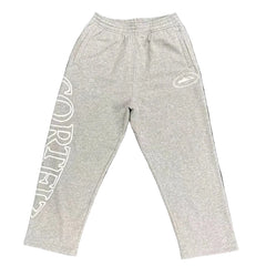Corteiz Fall Winter Side Arch Letter Wide‑Leg Sweatpants