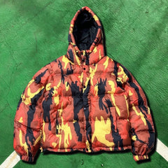 High version CORTEIZ Devil's Island Hip Hop Hooded Down Cotton Jacket Small Label Embroidered West Coast Warm Coat Trendy (4)