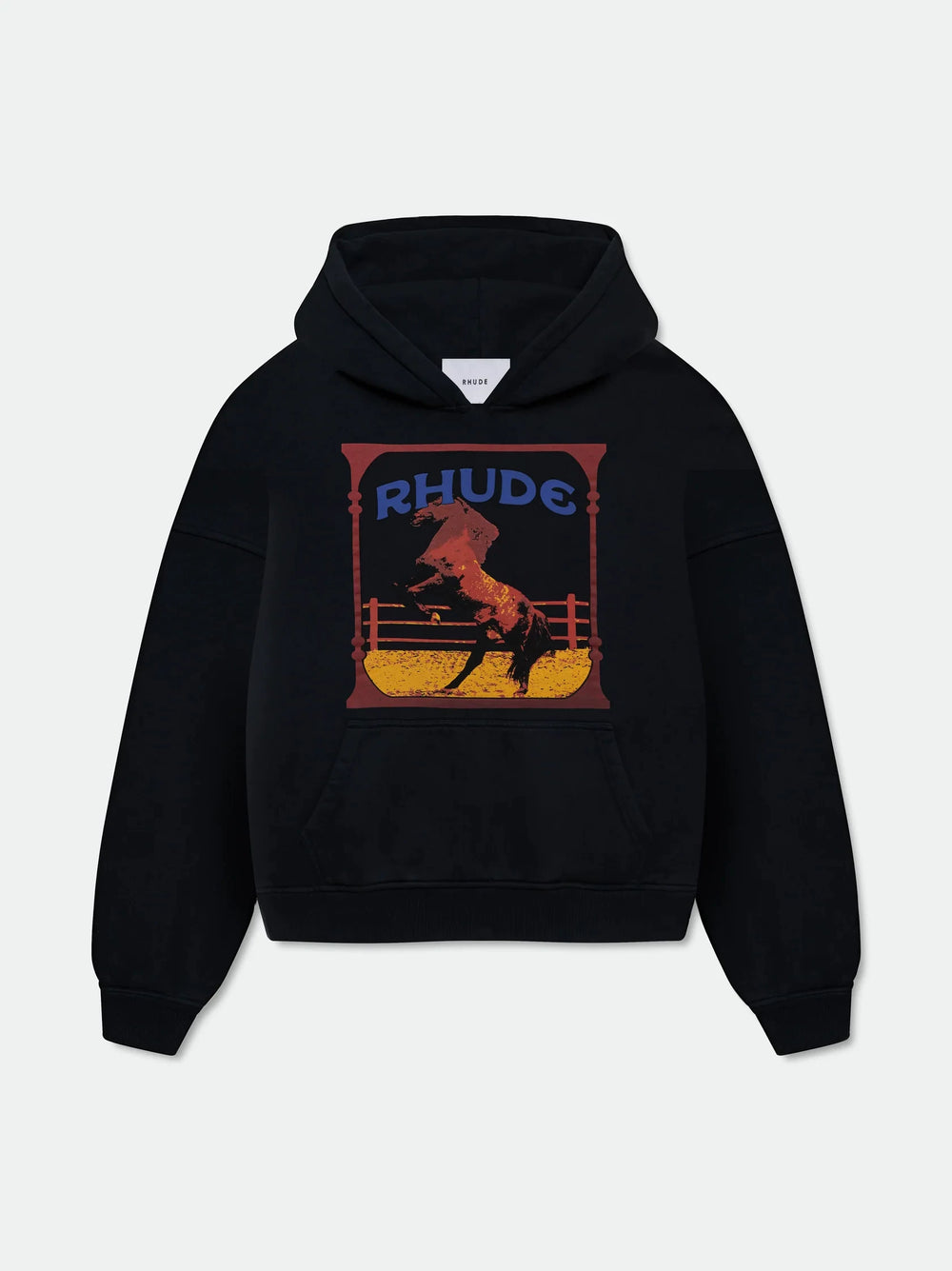 RHUDE美式复古字母印花连帽卫衣男女宽松休闲百搭情侣外套上衣潮 (12)