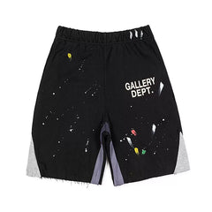 Gallery Dept Ink Splash Distressed Star Shorts
