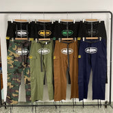 Corteiz American high street fashion brand men's outdoor sports and leisure loose multi pocket camouflage workwear pants FOG