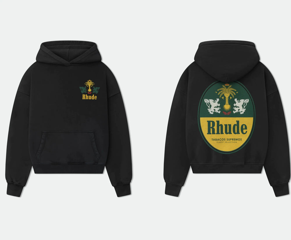 RHUDE美式复古字母印花连帽卫衣男女宽松休闲百搭情侣外套上衣潮 (16)