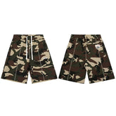 Corteiz shorts American high street fashion brand summer sports and leisure embroidered letter camouflage five quarter shorts for men