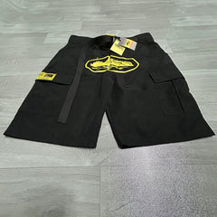 Corteiz Oval Logo Cargo Shorts Multi‑Colors