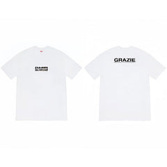 Heavy Cross border Trendy Supreme Letter Printed T-shirt BOX Round Neck Short Sleeve Men's and Women's Loose Casual T-shirt Men's and Women's (5)