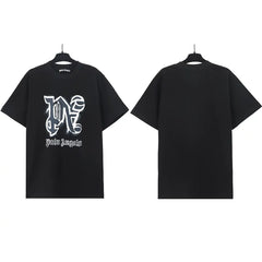 Correct version PALM short sleeved palm angel decapitated bear cartoon bear Angels butterfly print T-shirt men's and women's half sleeves (84)