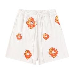 Denim Tears Clean off-white soft cotton casual sweat shorts