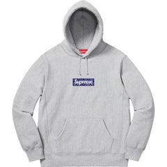 Supreme潮牌连帽卫衣男秋冬加绒宽松街头嘻哈外套纯色长袖套头衫 (4)