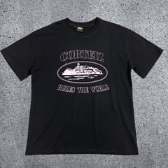 CORTEIZ Devil's Island Short sleeved Cotton Round Neck Printed American Street Loose T-shirt 2024 Spring New INS Trendy Brand (3)