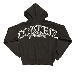 Corteiz Hoodie Fashion High Street Autumn/Winter Casual Letter Logo Printed Velvet Cardigan Hooded Sweatshirt for Men (1)