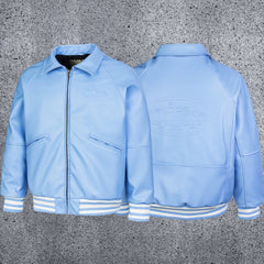 High version Corteiz Devil's Island American street Pu leather jacket cotton coat Western motorcycle trend Crtz jacket jacket (2)