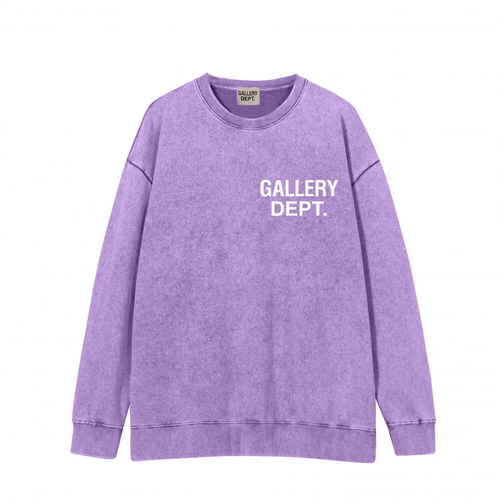 GALLERY DEPT秋季新款扎染拉炼开衫厚棉T高街复古纯棉宽松连帽外套 (10)