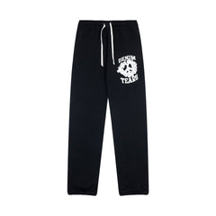 Denim Tears Black Skull Graphic Cuffed Sweatpants