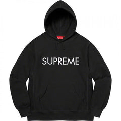 Supreme潮牌连帽卫衣男秋冬加绒宽松街头嘻哈外套纯色长袖套头衫 (20)