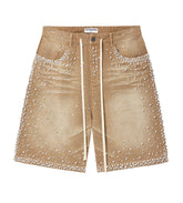 Vale Forever Sandstorm Jorts Tan