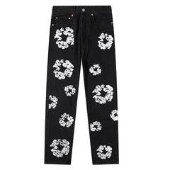 Denim Tears Wreath Black Denim Pants