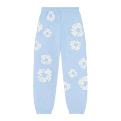 Denim Tears The Cotton Wreath Sweatpants 'Powder Blue'