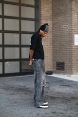 MIXED EMOTION Grey ‘Stone’ Baggy Jeans