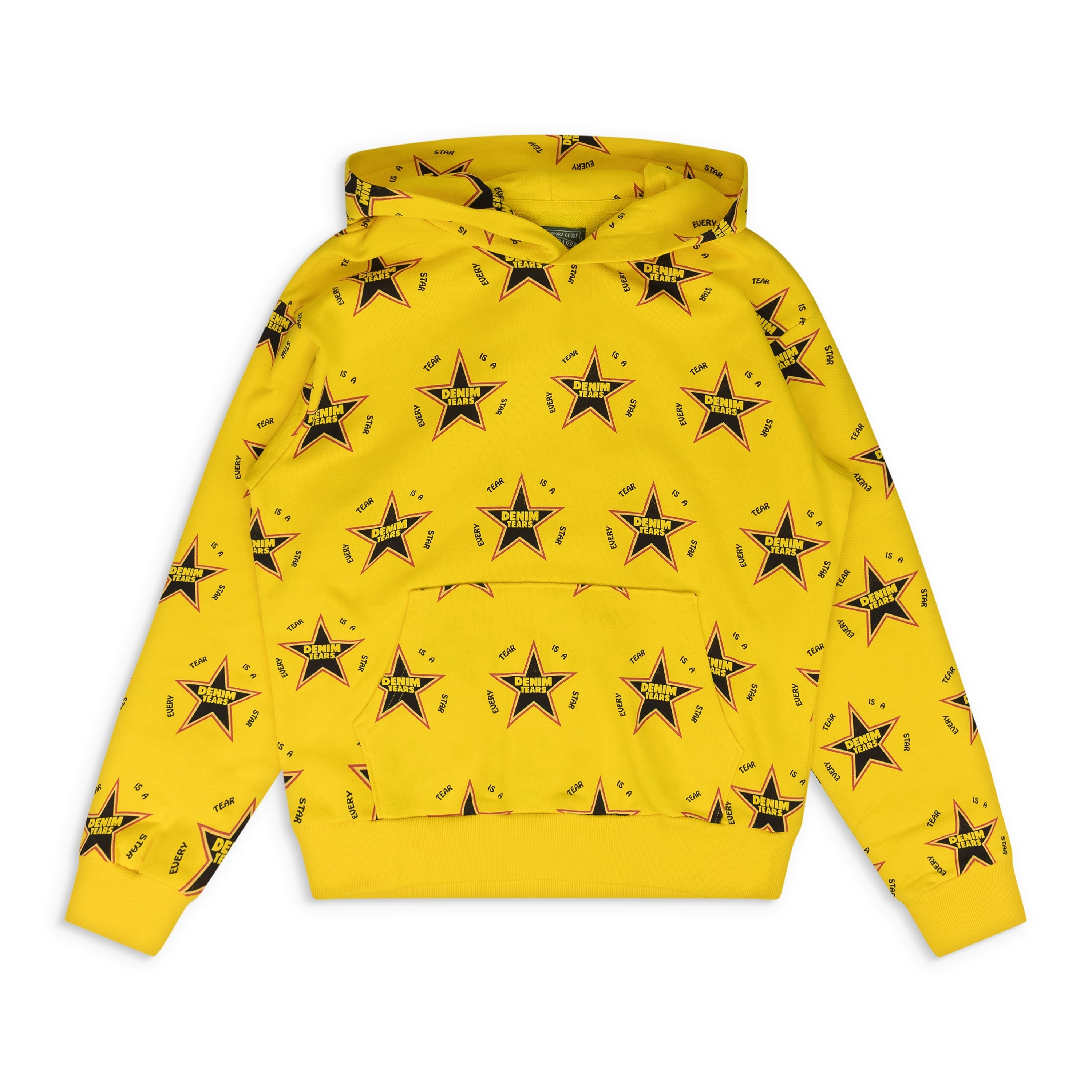 Denim Tears Yellow Every Tear Is A Star All Over Hoodie