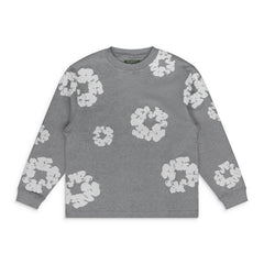 Denim Tears Grey Cotton Wreath LS T-Shirt