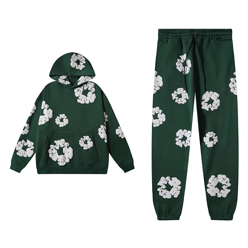Denim Tears Green Hoodie & Sweatpants Set