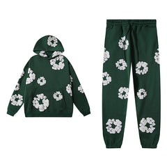 Denim Tears Green Hoodie & Sweatpants Set