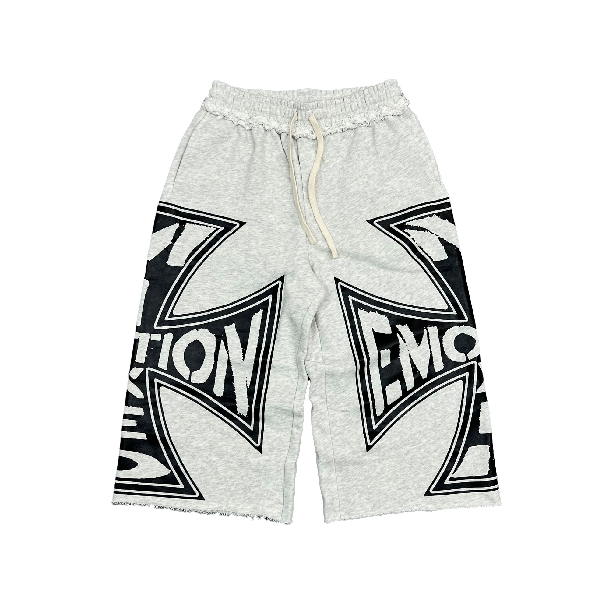 MIXED EMOTION Grey “Classic” 3/4 Shorts