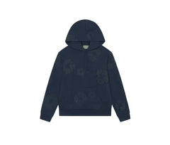 Denim Tear Mono Cotton Wreath Hoodie Navy