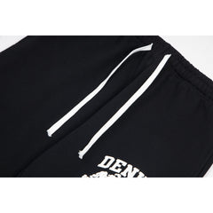 Denim Tears Black Skull Graphic Cuffed Sweatpants