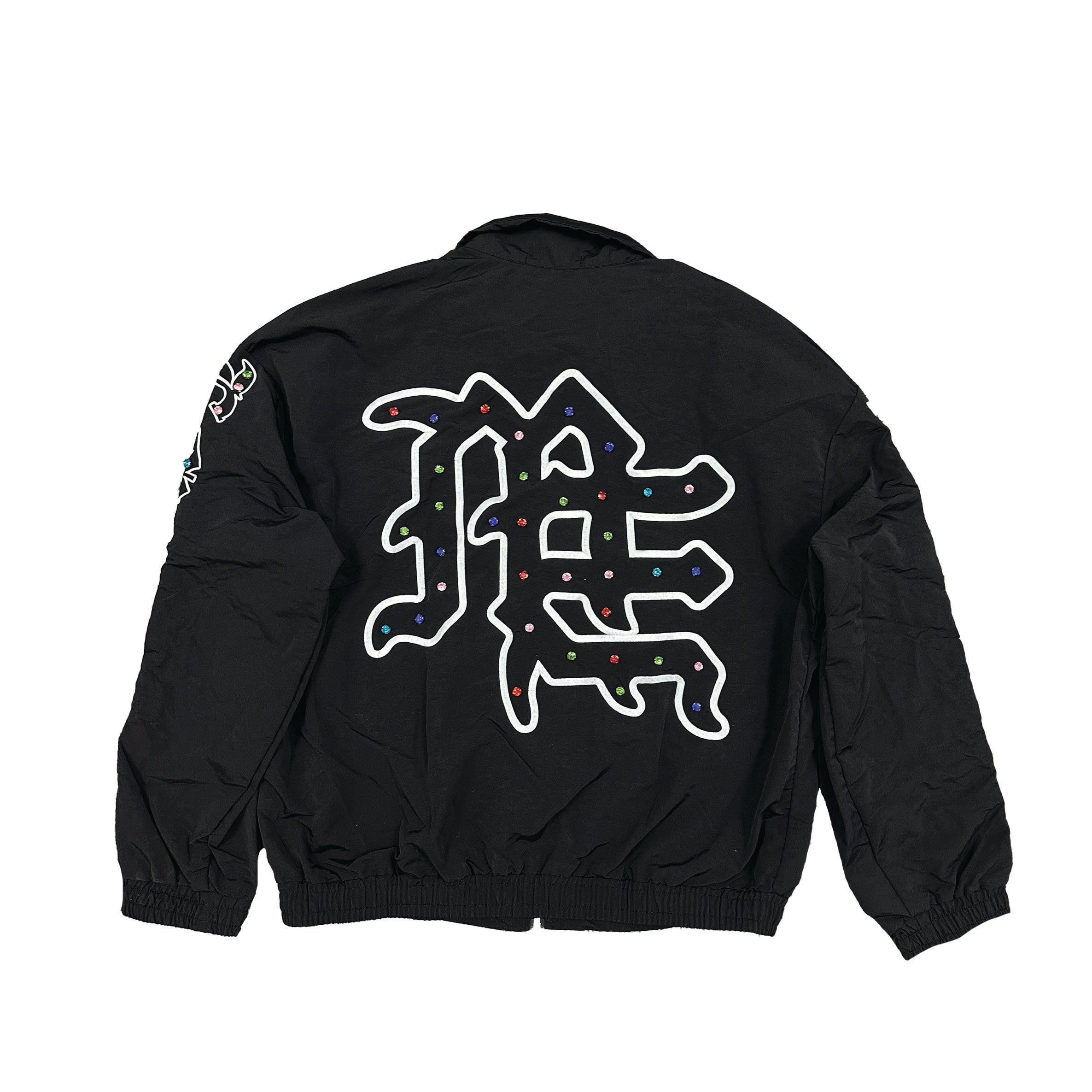 MIXED EMOTION  Rhinestone Nylon Jacket