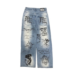 MIXED EMOTION Blue “Canvas” Denim