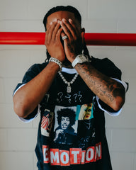 MIXED EMOTION Black “Static” Tee