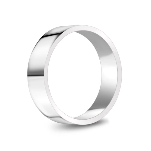 6mm Flat Wedding Band