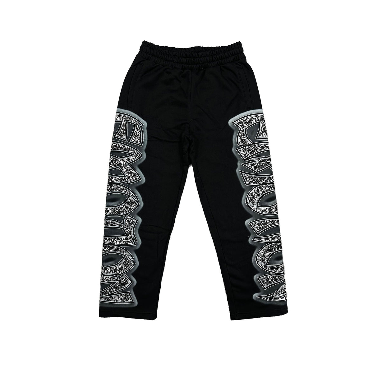 MIXED EMOTION ‘Midnight’ Rhinestone Sweatpants