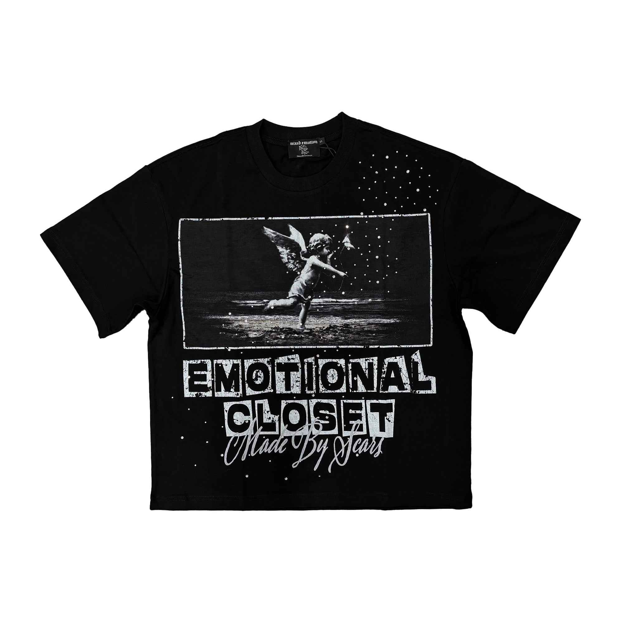 MIXED EMOTION Black “Scar” Tee
