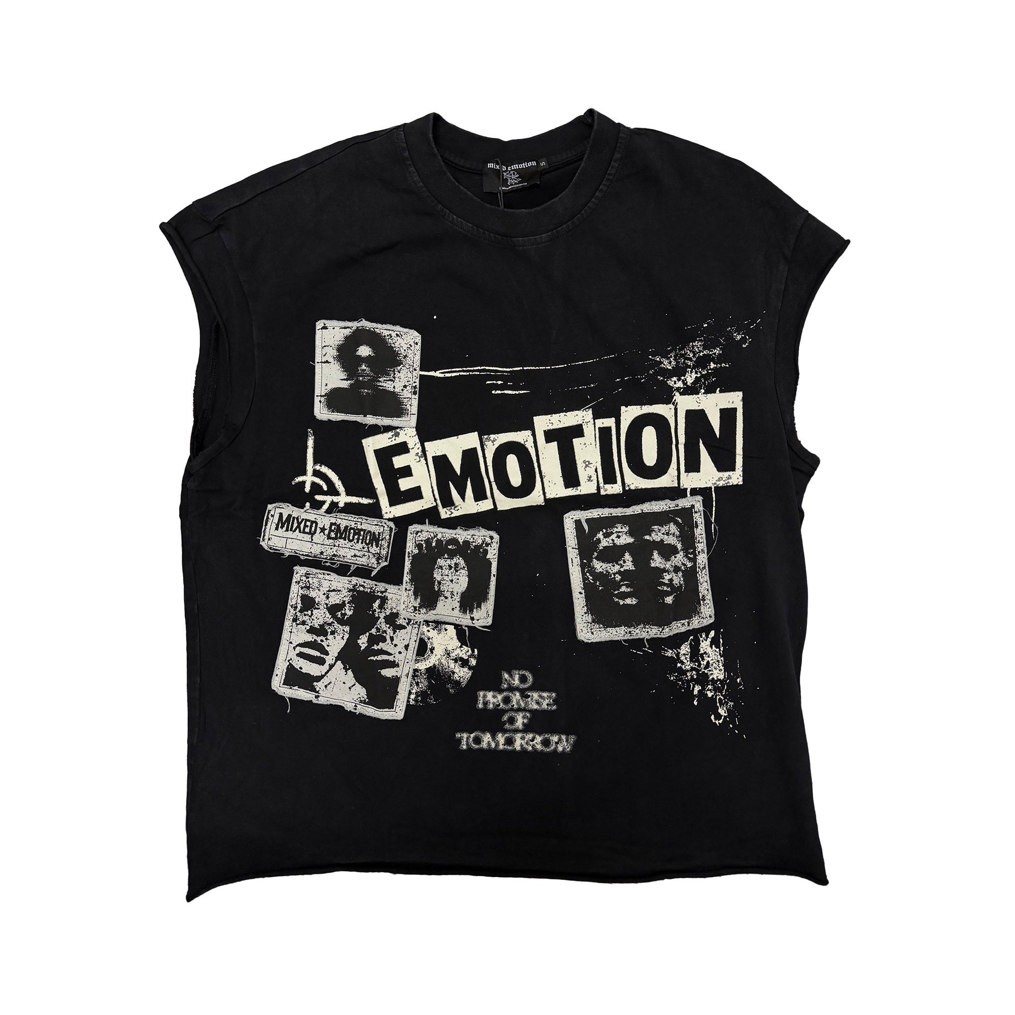 MIXED EMOTION “Newspaper” Sleeveless tee