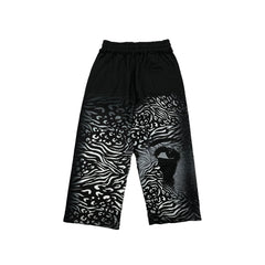 MIXED EMOTION Black ‘Striped’ Sweatpants